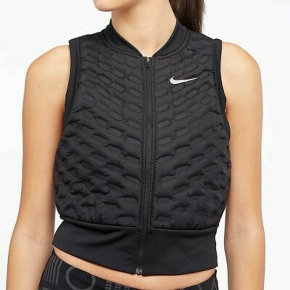 black nike vest womens